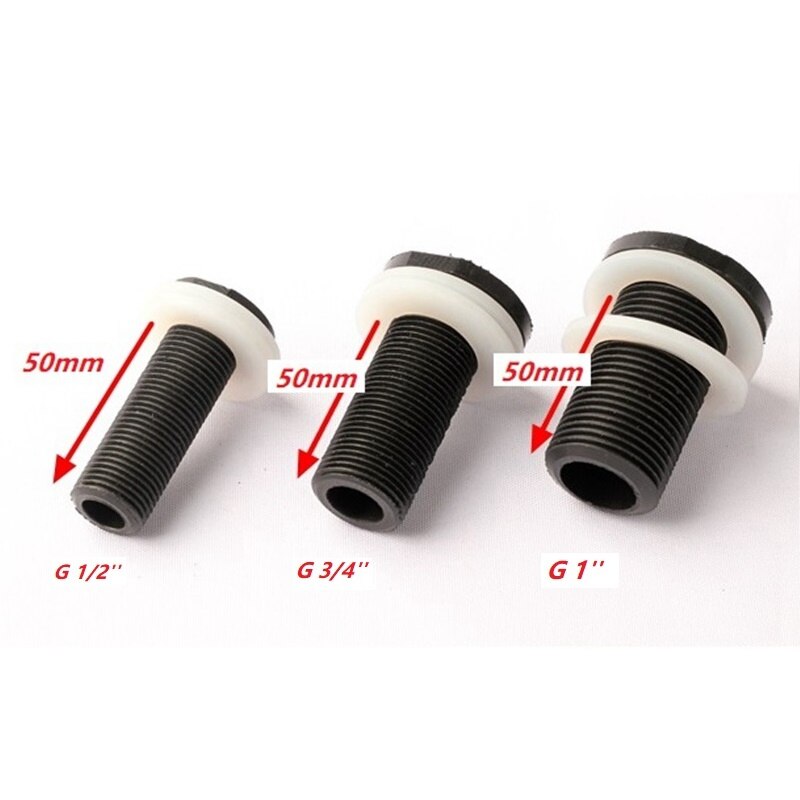 Inner Diameter 20 25 32mm Fish Tank Drainage Joint Pipe Connectors Width Style Clamp 0~50mm Thicken Glass Aquarium Tube Fittings