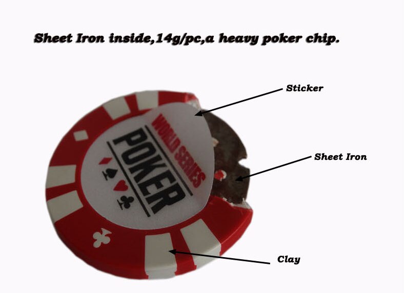 25 st pokermarker inga valörer 8 färger för val 14g i lerplåt järn stciker pokerspel texas hold'em