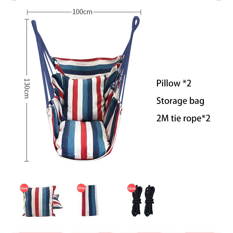 Home hanging chair swing/school dormitory student dormitory chair hammock /indoor college student lazy cradle swing: Blue