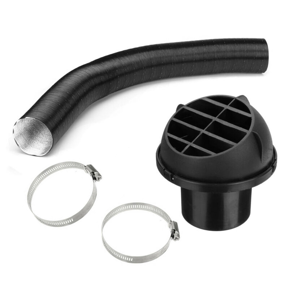 75mm Heater Pipe Duct +Warm Air Outlet + Hose Clip For Eberspacher Diesel Heater Ducting Vent Outlet