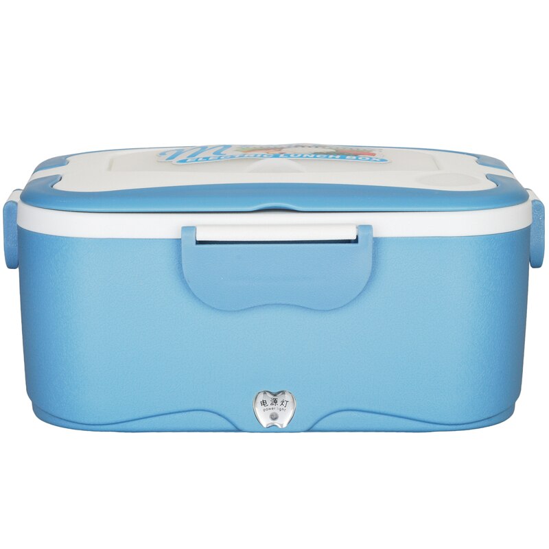 12/24/220V Electric Heating Lunch Box 1.5L Stainless Steel Inner Container Portable Food Warmer Lunchbox For Car Home Office: blue / 12V for Car