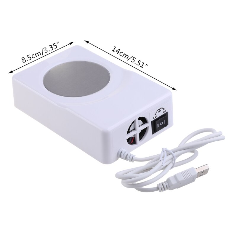 Refroidisseur et chauffe-plat USB à double usage, pour tasses, café, thé, boissons, nouveauté