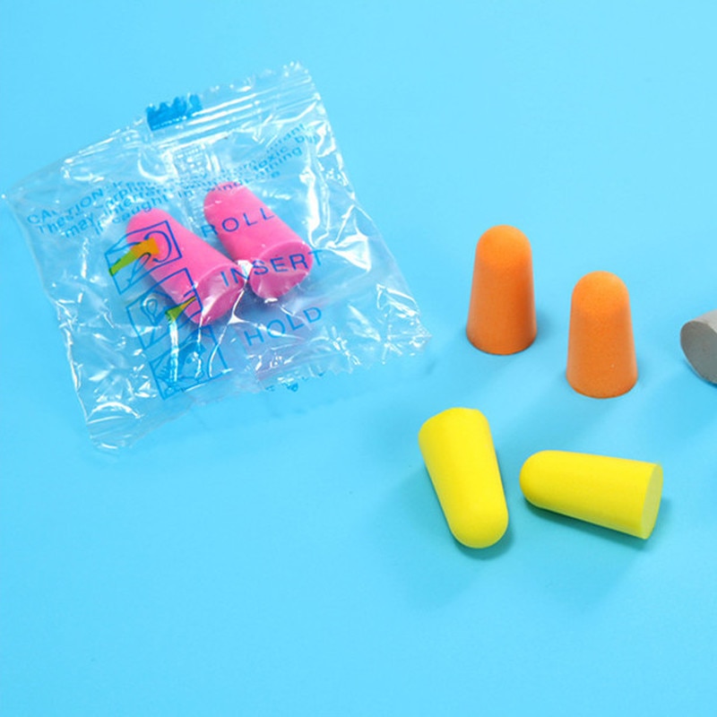 10 Pairs Comfort Soft Foam Ear Plugs Tapered Travel Sleep Noise Reduction Prevention Earplugs Sound Insulation Ear Protection