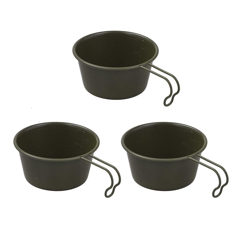 Thous ventos sierra copo com alça utensílios de mesa para acampamento ao ar livre utensílios de mesa 40/280/450ml viajar equipamentos campismo suprimentos: TW3009-G 3 Pcs