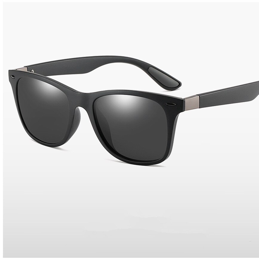 Zxwlyxgx klassiske polariserede solbriller mænd kvinder mærke kørsel firkantet ramme solbriller mand beskyttelsesbriller  uv400 gafas de sol