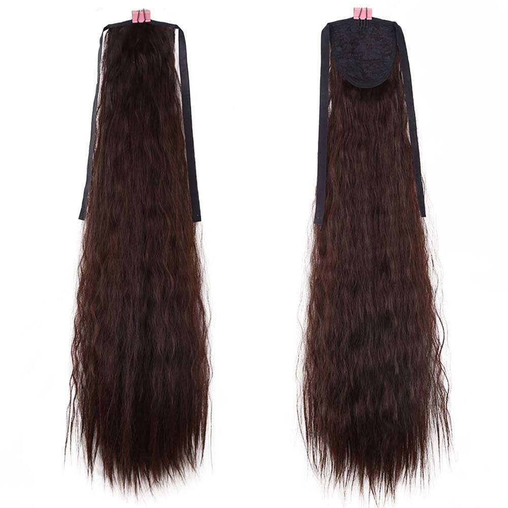 High Temperature Fiber Synthetic Afro Kinky Hair Pony Tail Hairpieces Drawstring Ponytails Hair Extension 24 Inch