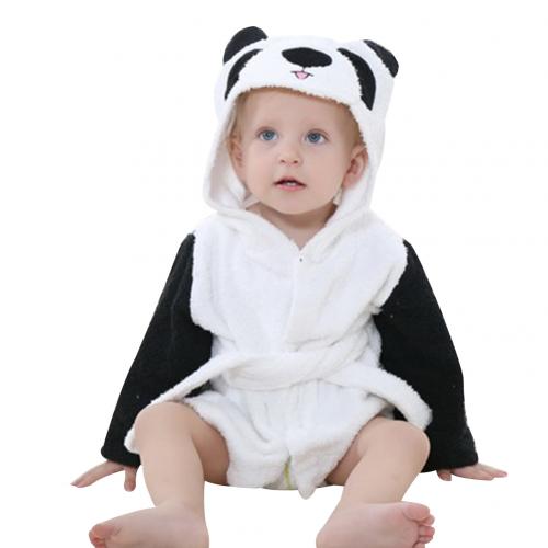 Cute animal shape baby bath towel baby bathrobe cotton children bathrobe moon photo clothes Bathrobe Bath Towel: Panda