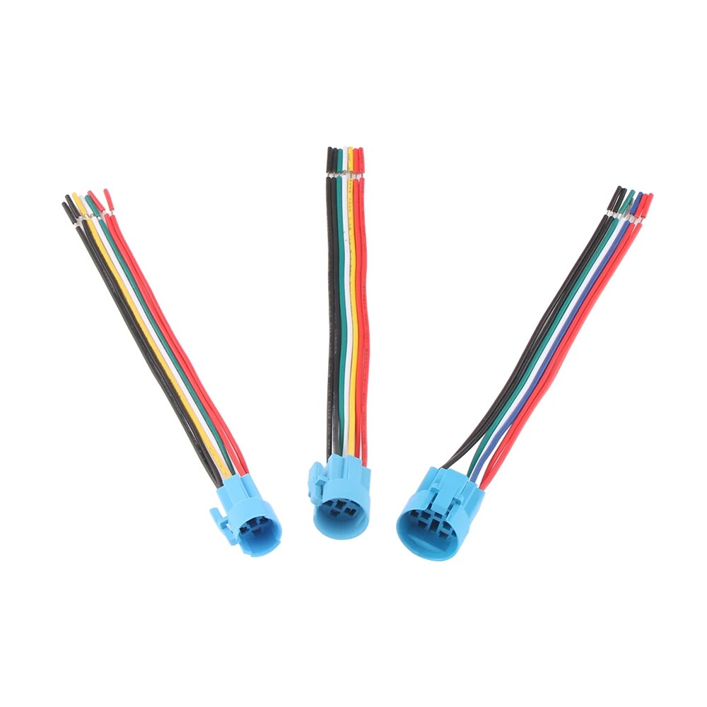 16mm 19mm 22mm Metall druckknopf buchse Verkabelung 7 Drähte stabile Lampe Licht knopf klemmen Basis für zwei LED-Tasten