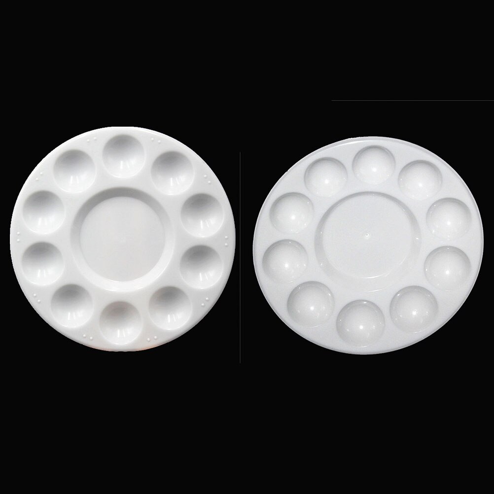 36 Pcs Paint Tray Palettes Plastic for DIY Craft Art Painting (White)