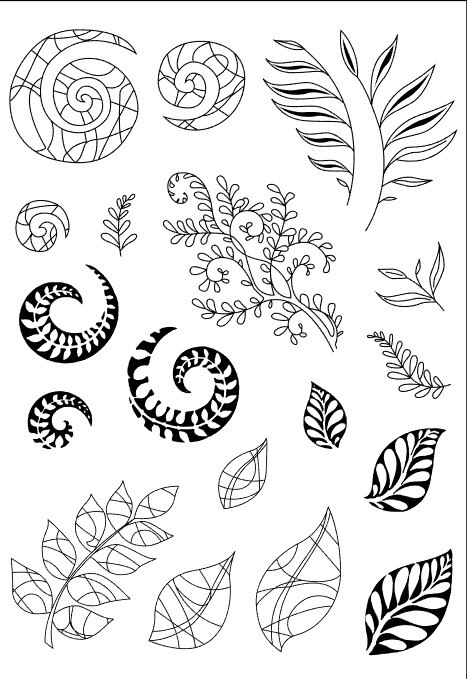 11x16 Flowers small fish Transparent Clear Silicone Stamp/Seal for DIY scrapbooking/photo album Decorative card making: 1506