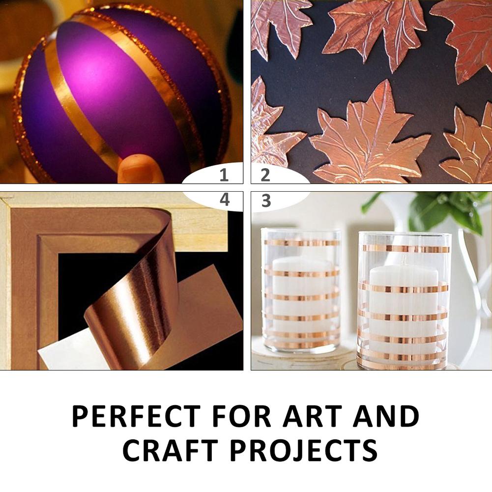 Conductive Double Side Copper Foil Tape Two Sides Conductive Gold Copper Foil Adhesive