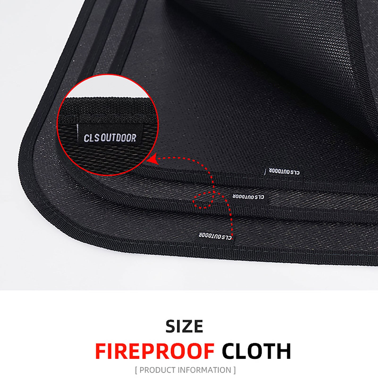 Camping Fireproof Heat Insulation Pad High Temperature Resistant Fire Blanket