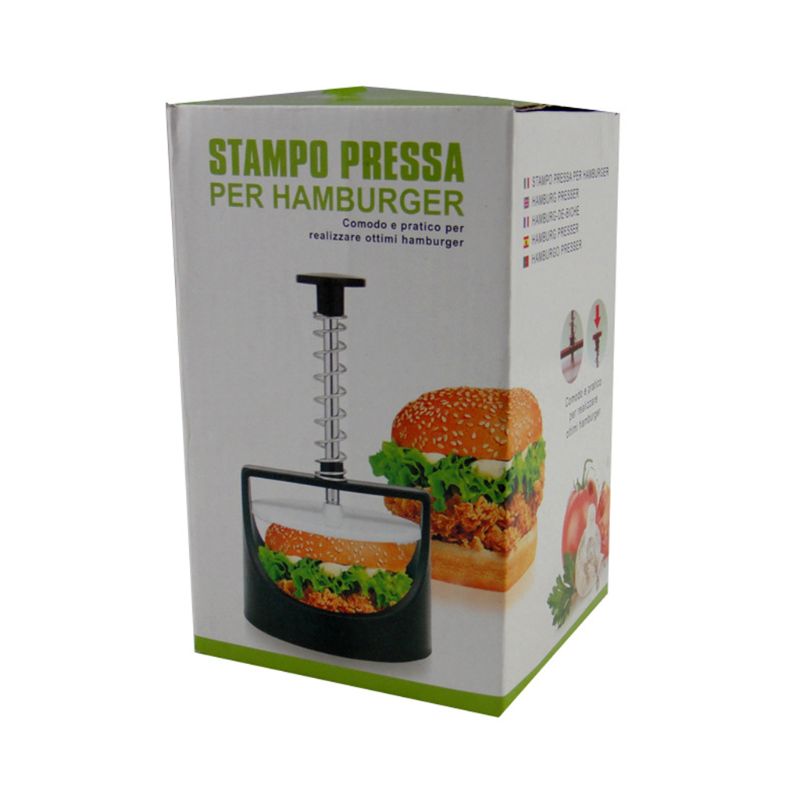 Manual Nonstick Hamburger Meat Press Stainless Steel Burger Hand Press for Party BBQ Kitchen Bar Supplies Baking Tools