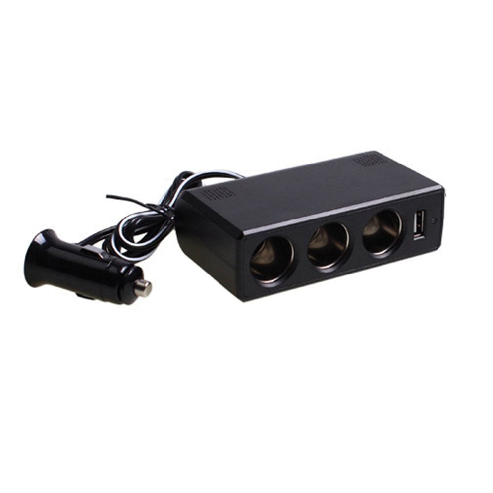 Bil 24v to 12v omvandlare lastbil tryckreducerare bil en minut tre cigarettändare en för tre dubbla usb billaddare