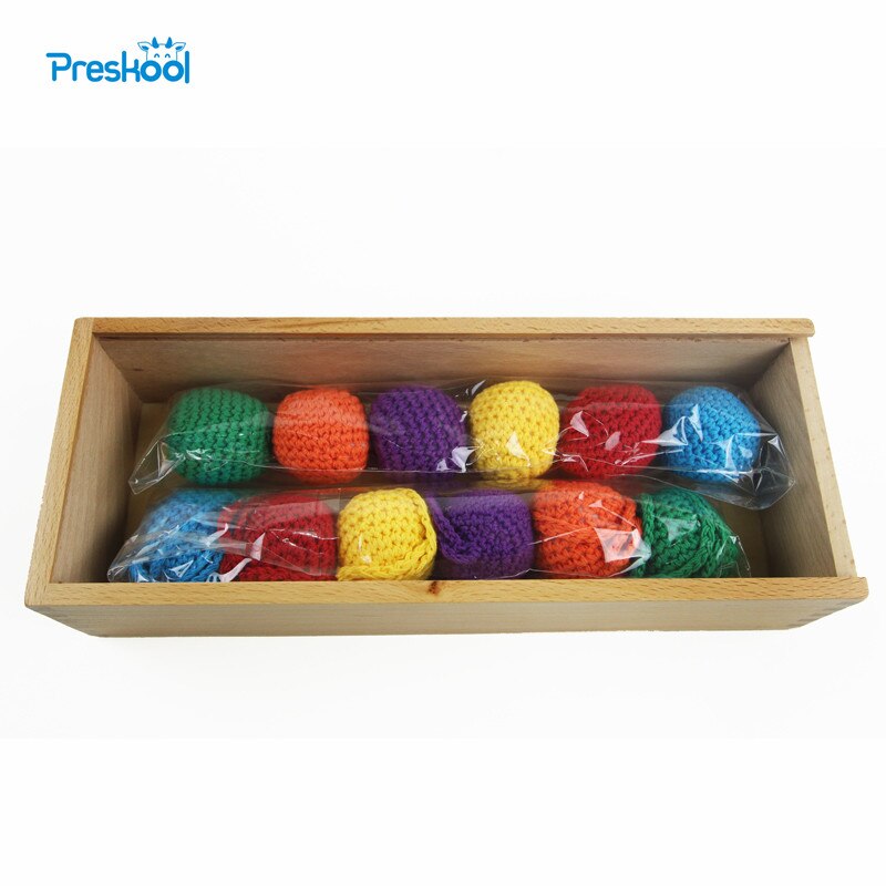 Baby Kids Toys Wood Colorful Ball Froebel Gabe 1One Preschool Training Learning Educational Brinquedos Juguets