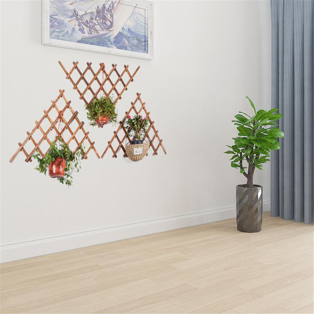 Wooden Garden Wall Triangle Fence Panel Plant Climb Trellis Support Decorative Garden Fence For Home Yard Garden Decoration