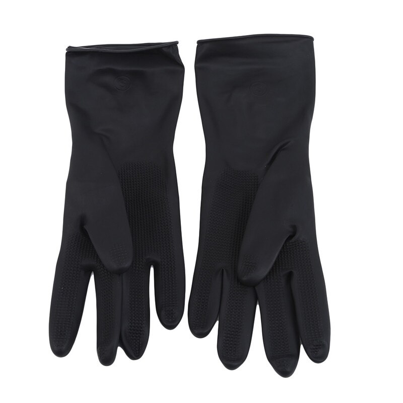 Guantes antideslizantes de peluquería para salones de belleza, guantes de goma gruesos para el cabello, guantes teñidos para el cabello, herramientas de duradero para cuidado del cabello 1 par: l