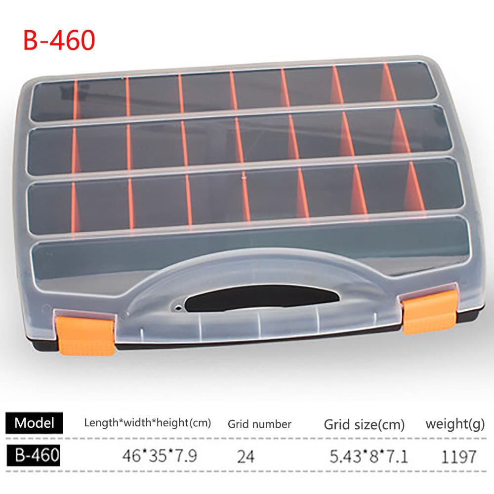 1Pcs Parafuso Caixa de Organizador De Armazenamento De Plástico caixa de Ferramentas Portátil Compartimento Removível Caso Caixa de Armazenamento de Peças De Ferramenta Assorted: B-460