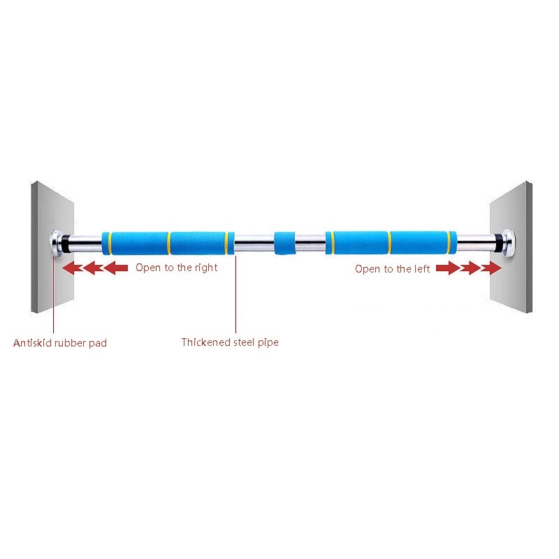 Door Way Pull Up Bar Adjustable Home Gym Workout Chin Push Horizontal Bars Fitness Gymnastics Bars 200Kg