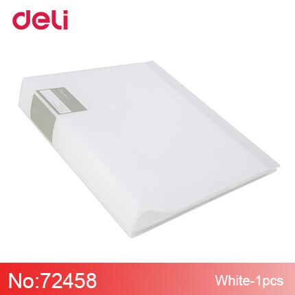 Deli 72458Series Information Booklet A4 Multi-layer Insert Folders Folders Papers Stationery Student Office Transparent Bag: white
