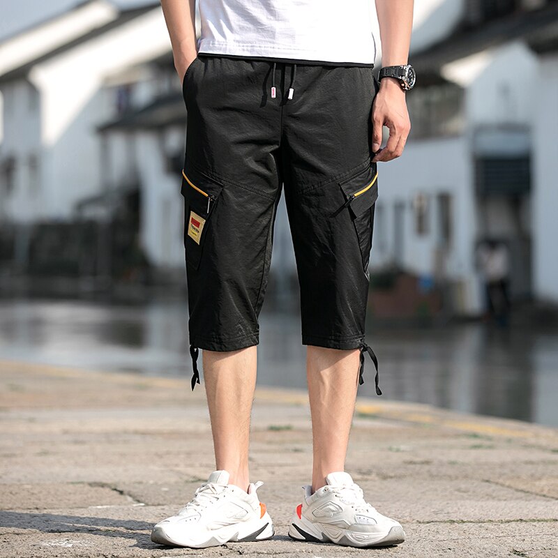Zomer Mode Slim Afslanken Effen Kleur Lace-Up Broek Mannen Dragen Broek 887 #: 36 / 1