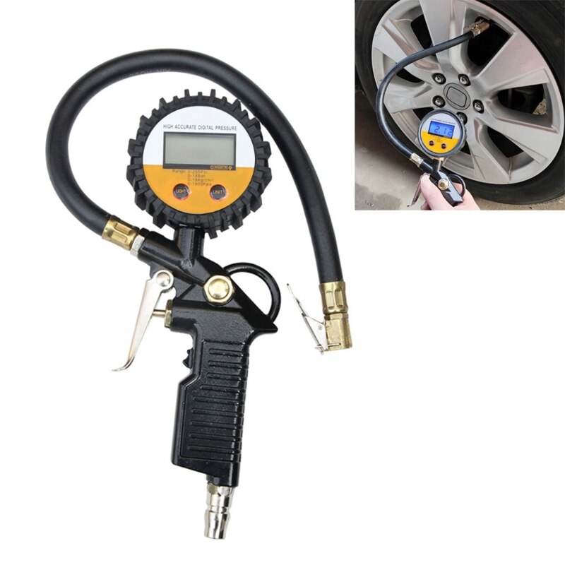 Medidor Digital de presión de neumáticos, indicador de presión de aire para llanta de coche automática, probador, Inflador de neumáticos, herramienta precisa, 157A
