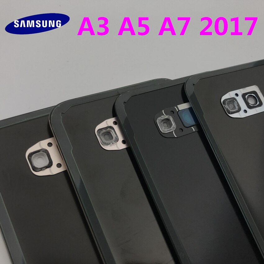 Samsung Galaxy A3 A5 A7 A320 A520 A720 A320 A520 A720 Battery Back Glass Cover Door Housing Battery Cover