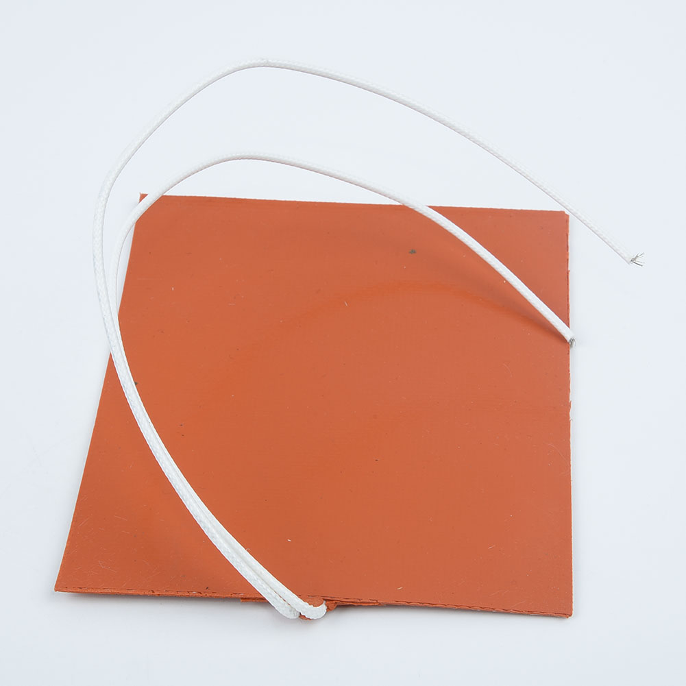 Grzałka silikonowa podkładka robić drukarki podgrzewane łóżko mata grzewcza 12V 12W 100x120mm elektryczne podgrzewane podkładki z gumy silikonowej