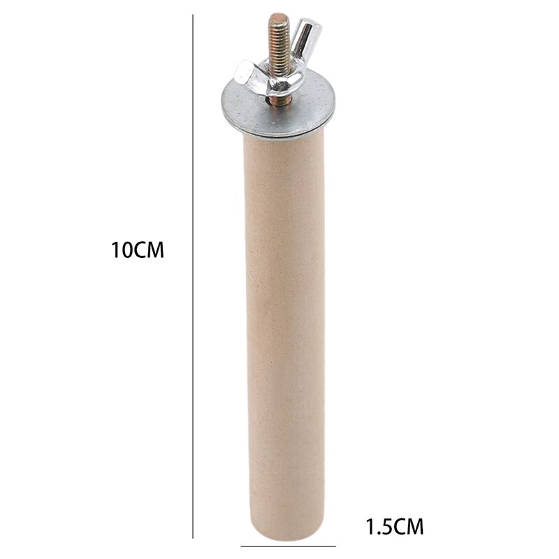 Percha para troncos de loros, perchero para mascotas, perchero, jaula para pájaros, práctico, novedad, suministros para mascotas: Wood color 1.5-10cm