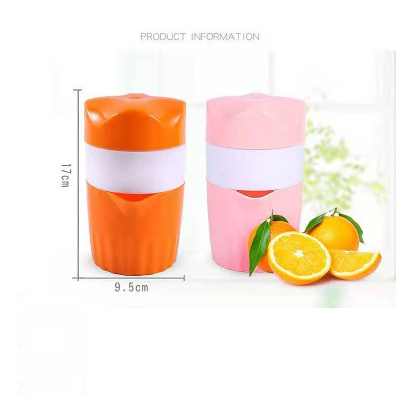 Sinaasappelsap Cup Soort Outdoor Drinkbaar Juicer Machine Draagbare Handmatige Citruspers For A Oranje Citroen Fruit Knijper 300Ml