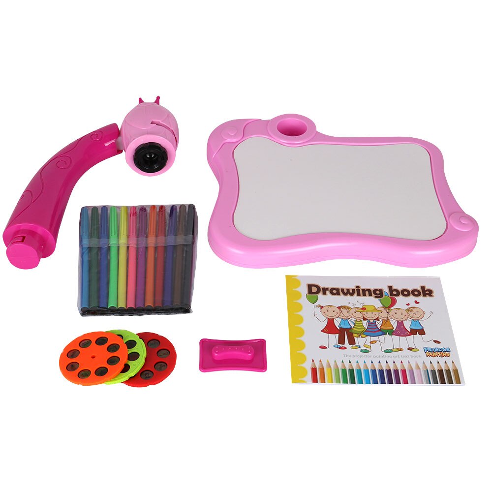 Children Led Projector Art Drawing Table Toys Kids Painting Board Desk Arts and Crafts Projection Educational Learning Toy