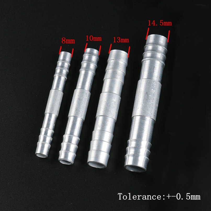 #6 #8 #10 #12 Rechte Splice Push In Fitting Aluminium A/C Koelmiddel Slang Barb fitting 3/8 1/2 5/8 3/4