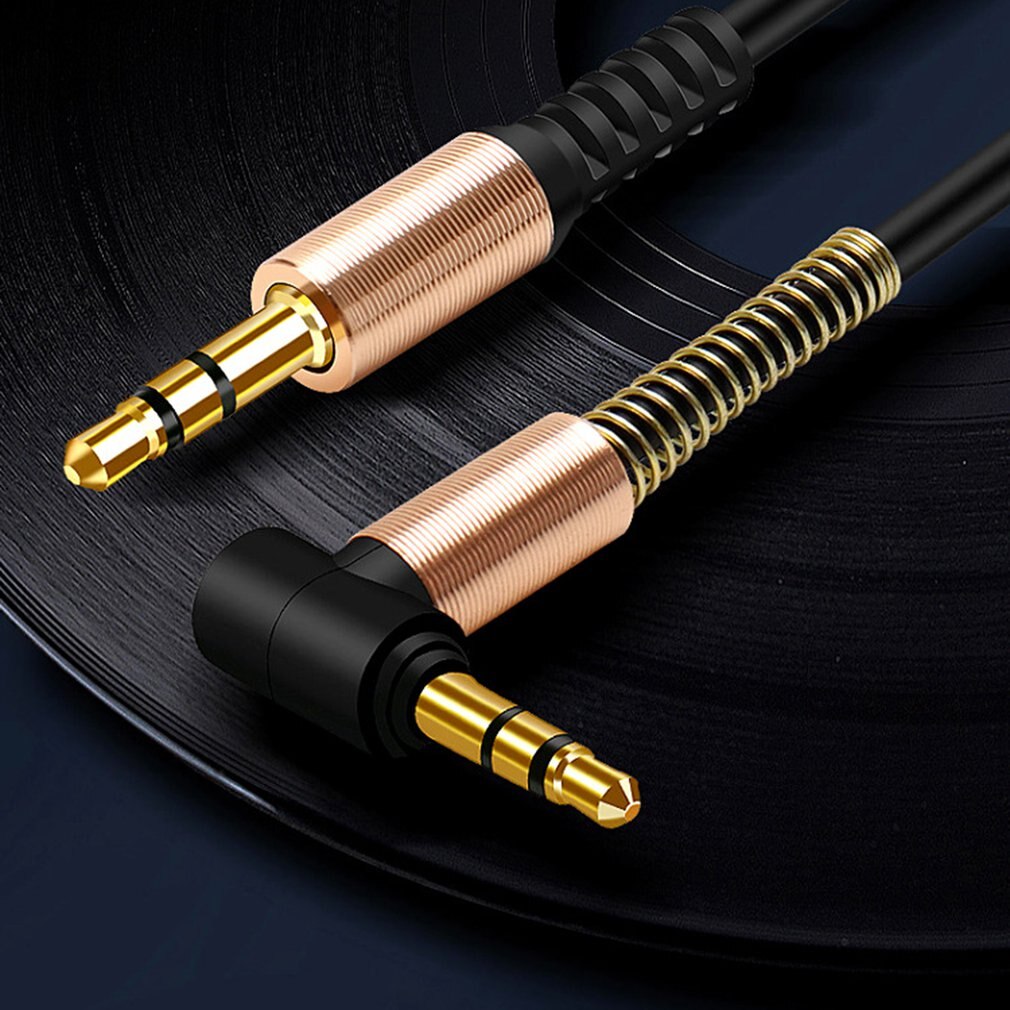 3.5mm aux kabel lyd stereo hann til hann 90 grader rett vinkel 3.5mm høyttaler universell aux lydledning til bil mobiltelefon
