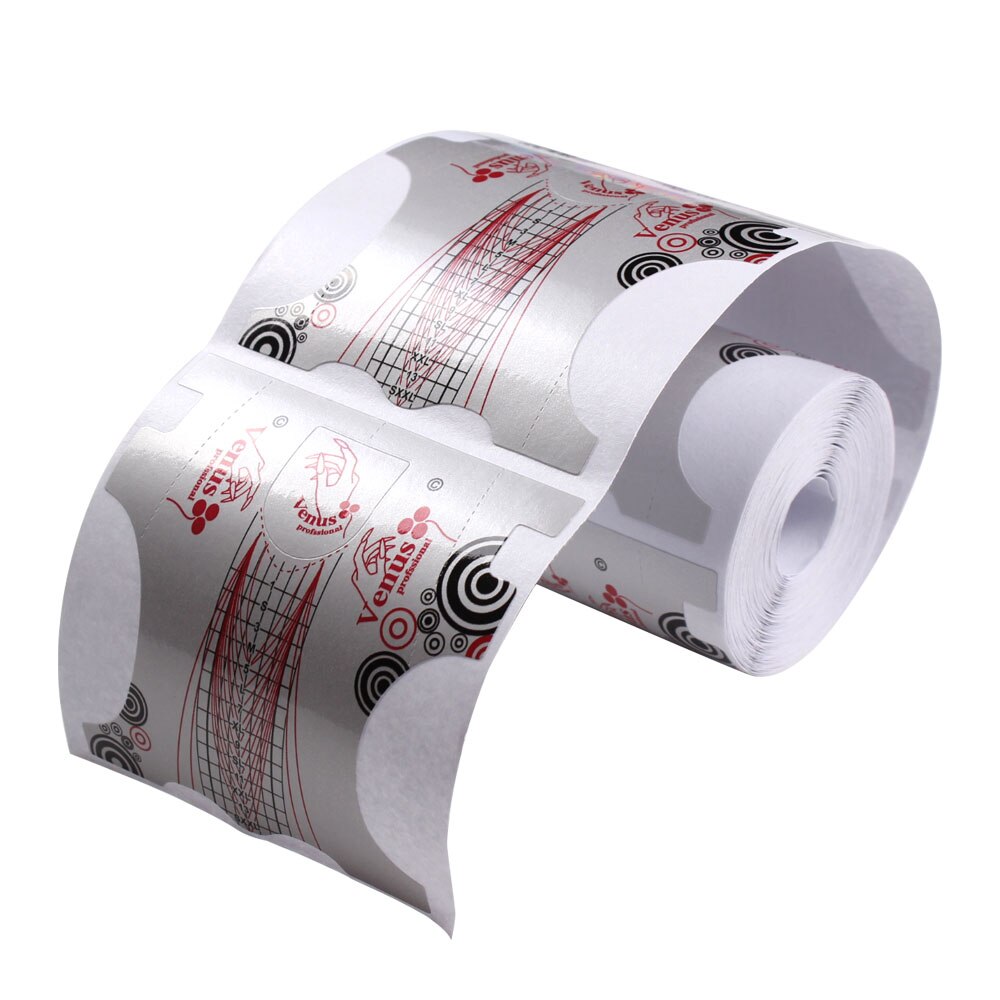 Nail Art Tools Nail Forms Silver Extension Acrylic Builder Form Guide For Nail Extension Stencil Manicure Tools