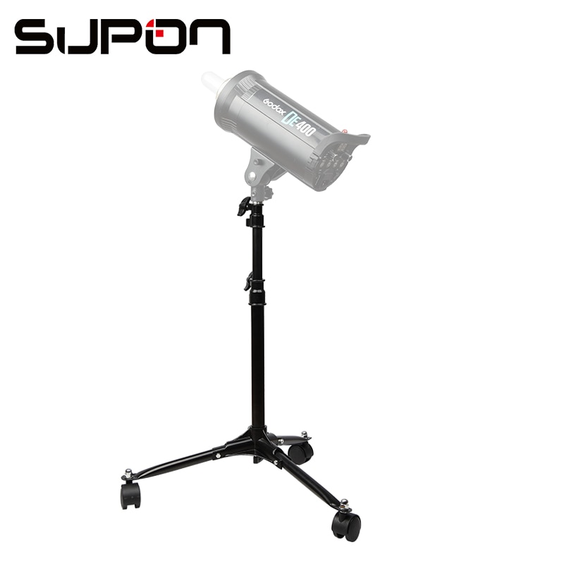 Supon Flash Floor Light Stand 70cm Folding base Roller Photography studio video Light Triopod