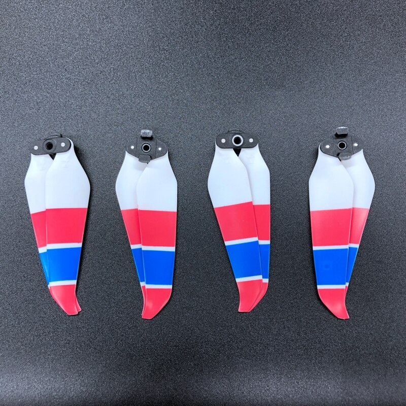 7238F Colorful CW CCW Replacement Propellers Low Noise Props Quick Release Blades Wing for DJI Mavic Air 2 Drone Accessories Kit: 4pcs red blue