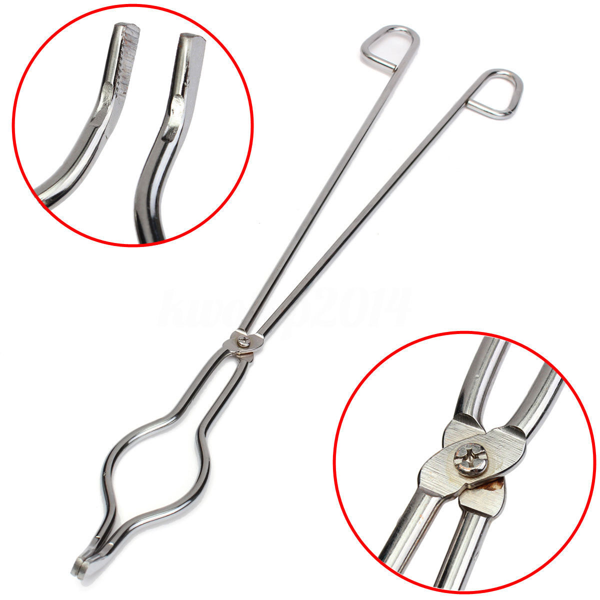 Tenazas de crisol de 50cm soporte de plato de fusión para refinar fundición de cobre Metal dorado
