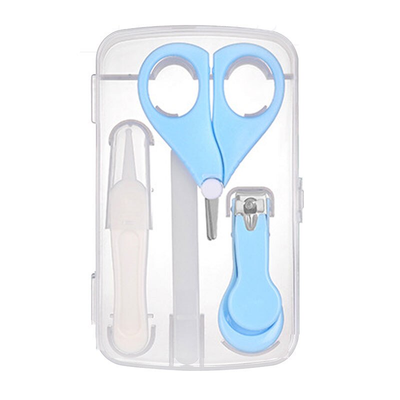 Dorahoney 4Pcs Baby Nail Care Set Pasgeborenen Vinger Trimmer Schaar Nagelknipper Manicure Kit Baby Cartoon Dier Nail Fileset: B7