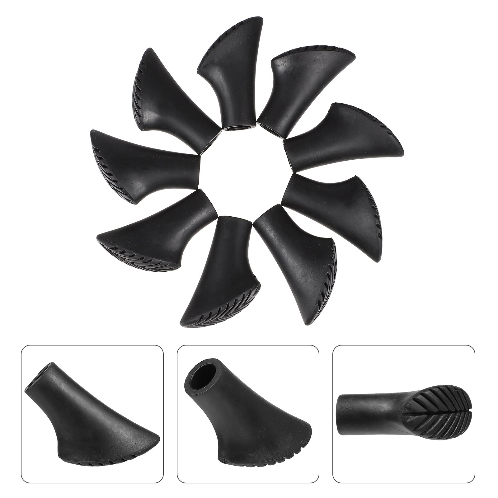 16Pcs Walking Pole PVC Tips Trekking Poles Thickened Pole Tip Protectors