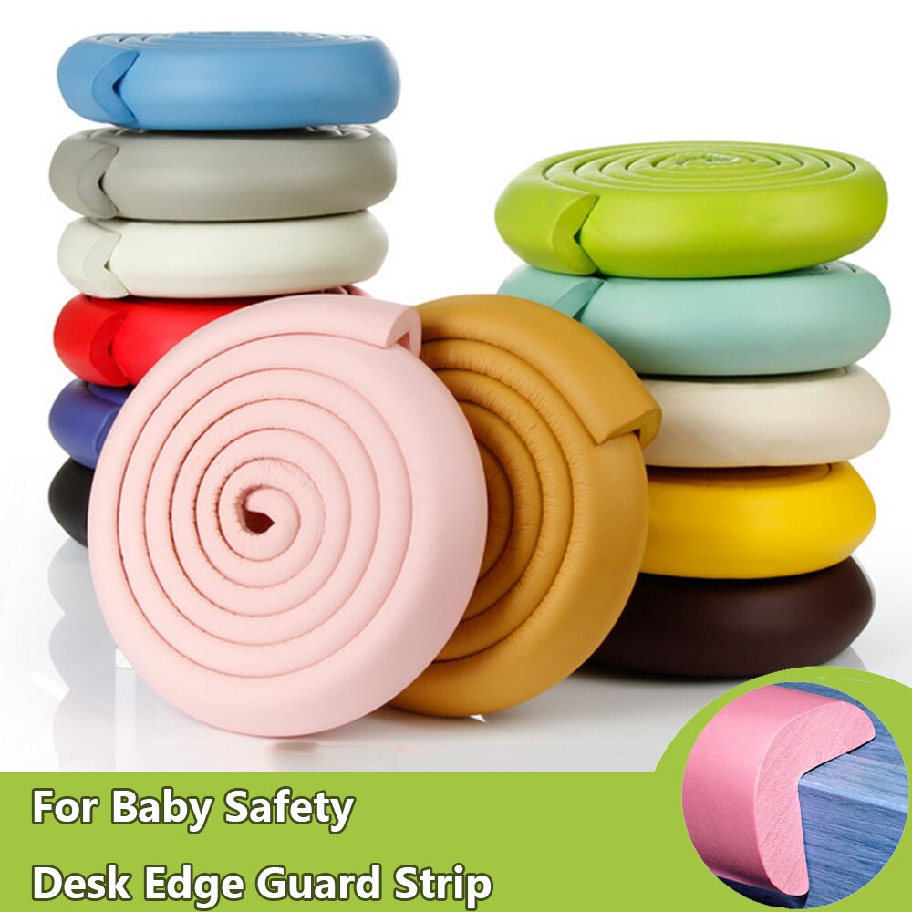 1 Set 2M Kinderen Beschermen Botsing Tafel Guard Strip Baby Veiligheid Glas Edge Corner Schuim Bumper Met Tape Tafel edge Guard Strip