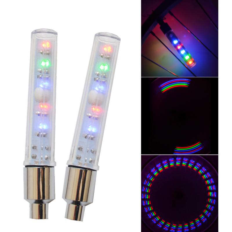 2PCS LED Reifen Ventil Kappe Lampe Sprach Licht Ba... – Vicedeal
