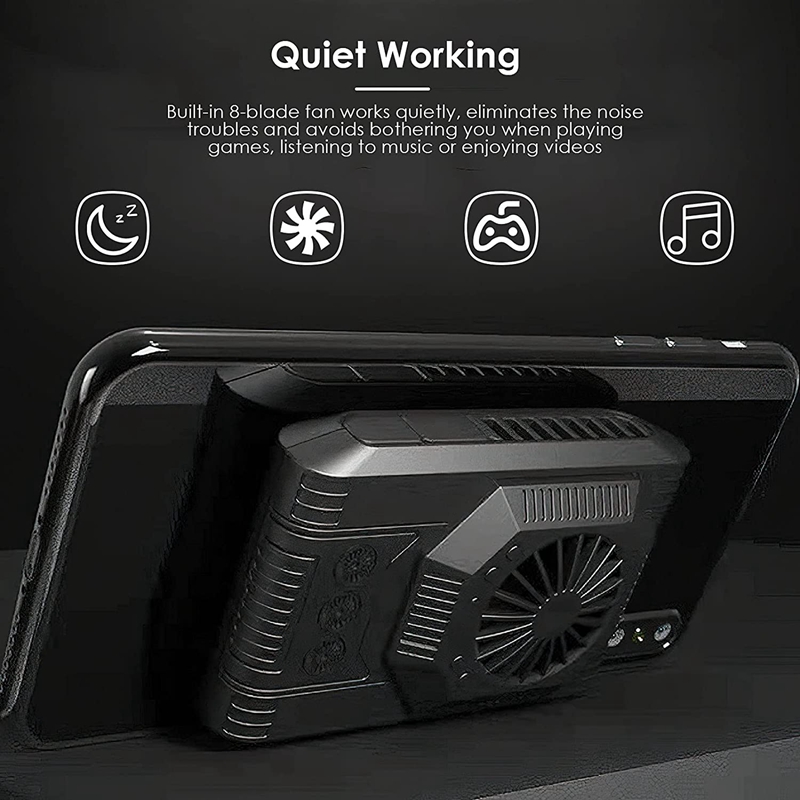 Full-Mobiel Cooler Pad Draagbare Halfgeleider Koeling Fan Cooling Pad Voor Mobiele Telefoons Tabletten