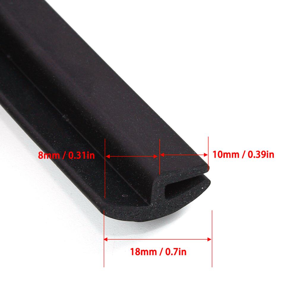Protective Rubber Gasket Strip Under Windshield Wiper Panel Decor