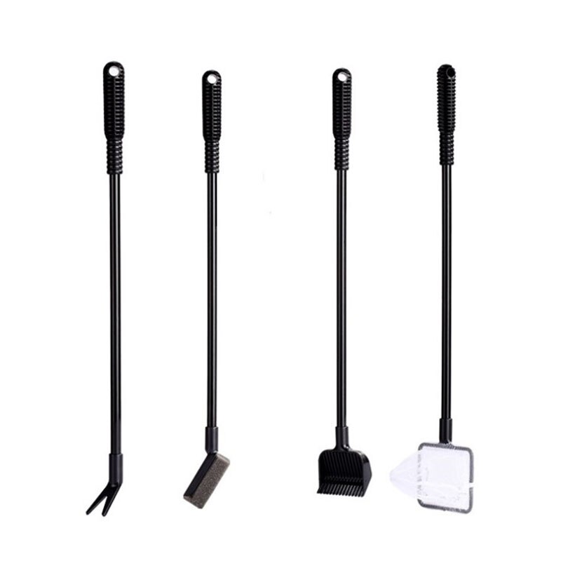 4 in 1 Aquarium Tank Clean Set Aquarium Cleaner Fish Net Scraper Sponge Cleaning Tool Kit Algae Fish Tank