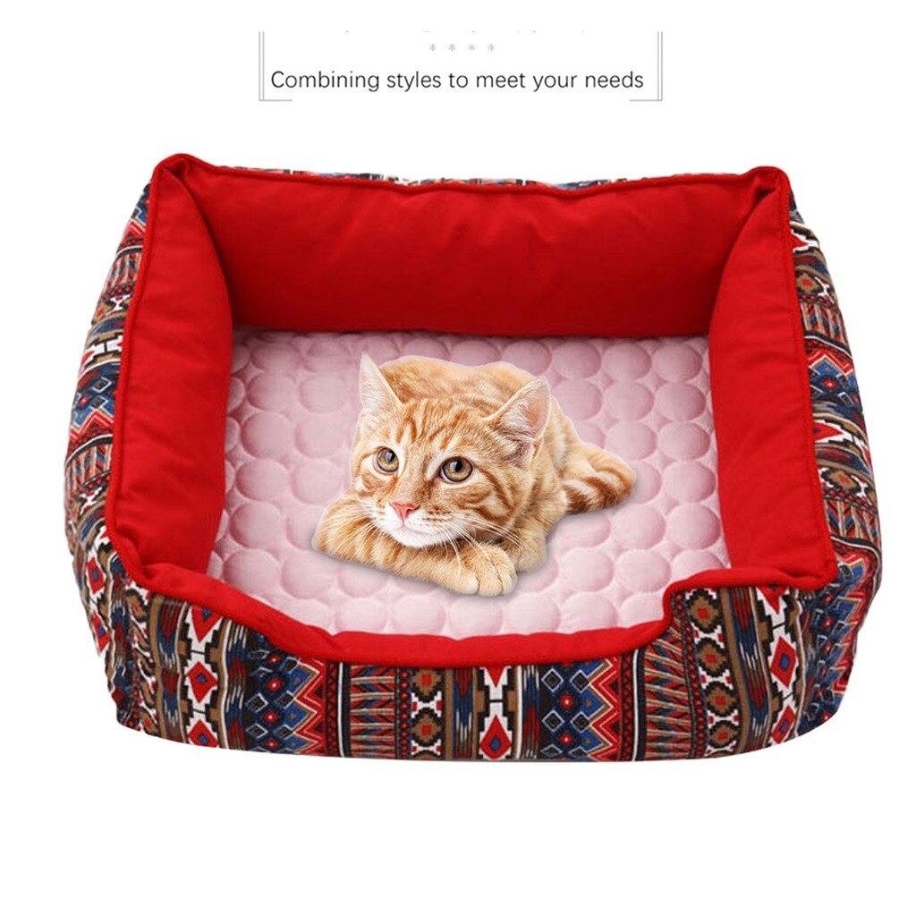 Cooling Mat For Dogs Pet Cat Chilly Non-Toxic Summer Cool Bed Pad Cushion Indoor Pet Summer Bed лежанка для собак#GH