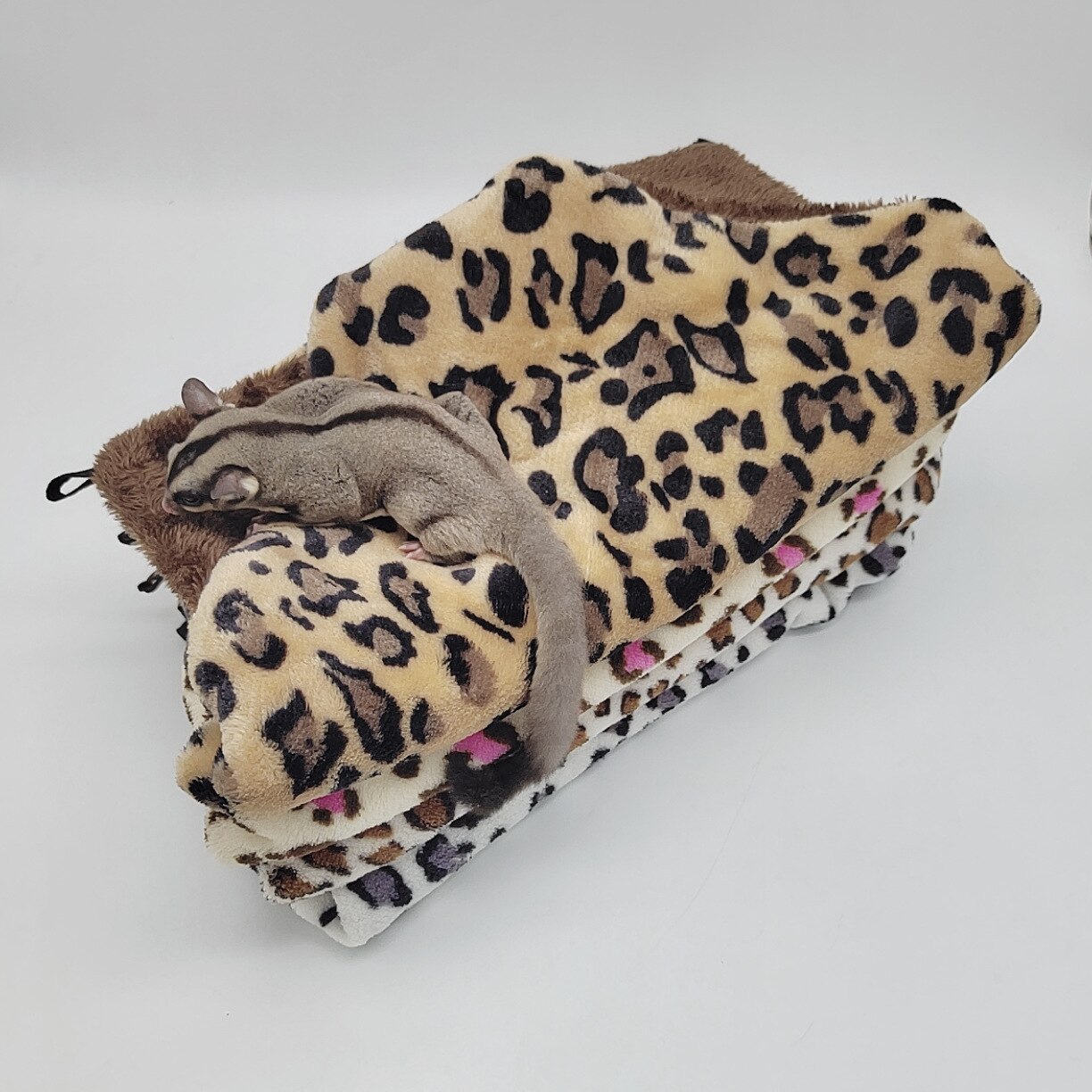 Warm Hamster Hammock Rat Hanging Beds House Small Animal Cage Squirrel Guinea Pig Double-layer Plush Cotton Nests Pets Supplies