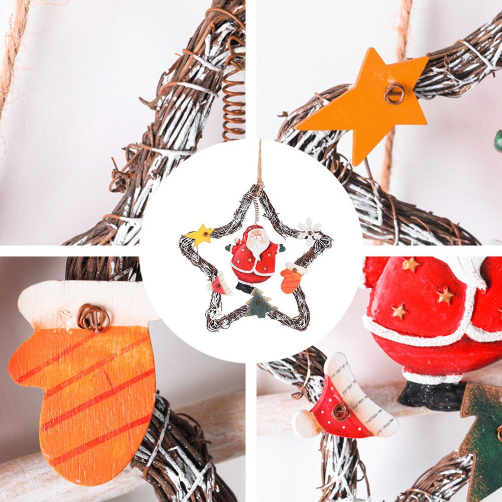 1Pc Decoratieve Guirlande Deur Opknoping Hanger Kerst Accessoires Voor Party Kerst Thuis