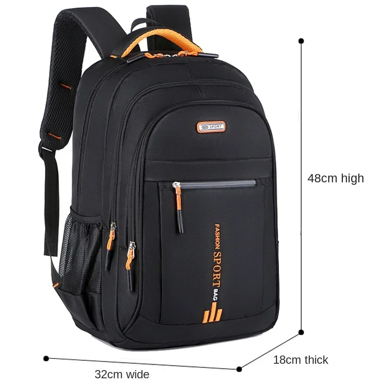 Męskie plecaki Oxford Wodoodporny plecak Biznesowa torba na komputer Casualowe plecaki podróżne Senior High School Student Schoolbag 가방: BŁĘKITNA