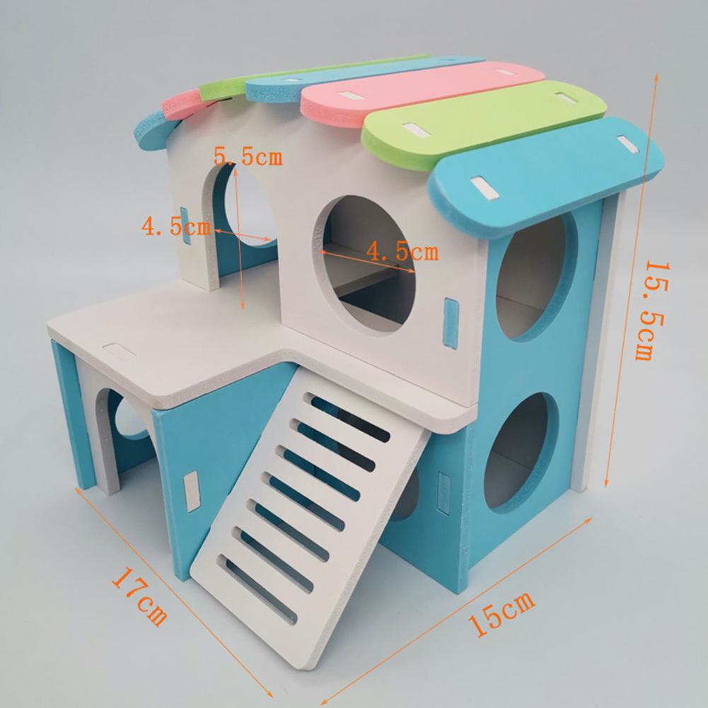 Safe Pet Landscaping Ventilated Mouse Sleeping Nest House Toy for Rat Hamster Villa Small Pets House