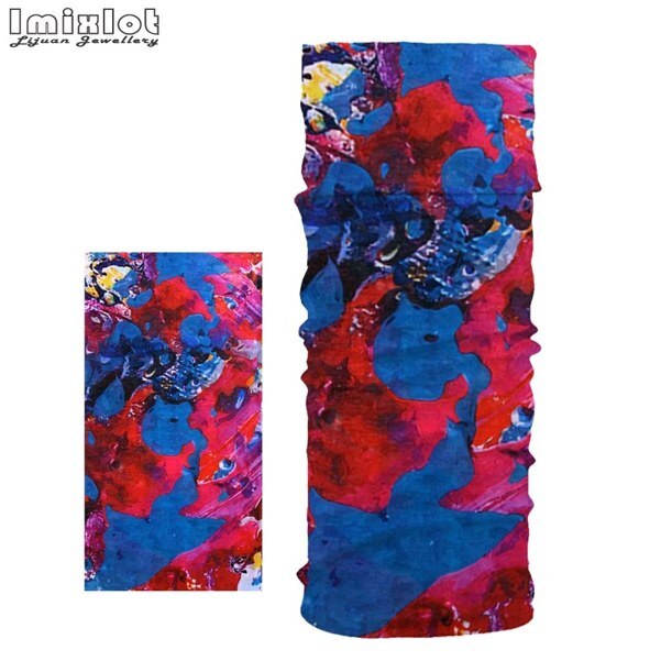 Multifunctionele Polyester Sjaals Gezicht Stofmasker Outdoor Sport Bandana Neck Gaiter Camping Fietsen Hoofddeksels Wandelen Magische Sjaal: D